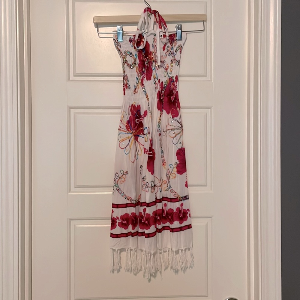 Sequined floral sundress size S